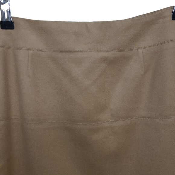 TSE SAY Wool & Cashmere A-Line Camel Skirt Women's SZ 31 Waist Made in Italy - Picture 5 of 10